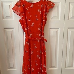 Banana Republic flutter sleeve dress